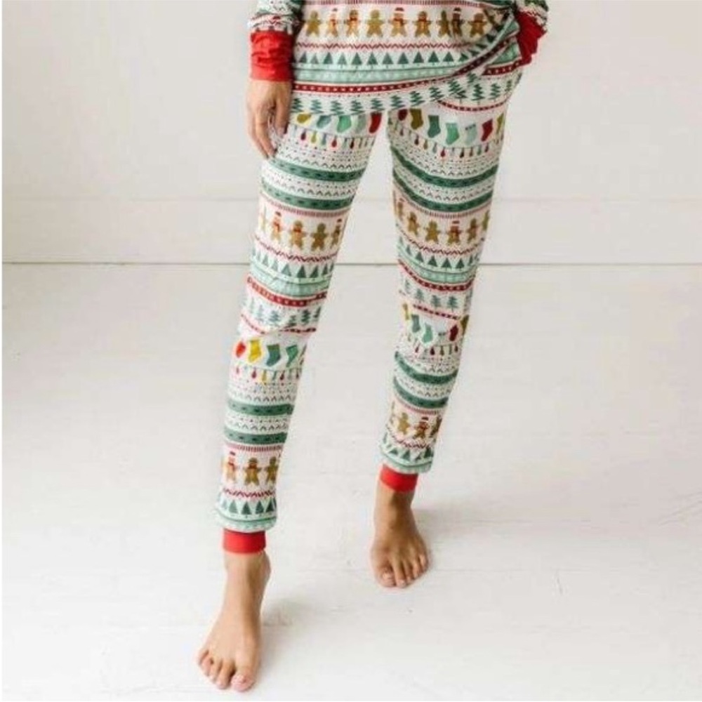 Little Sleepies Fair Isle Holiday Christmas Ladies Pajama Pants Medium